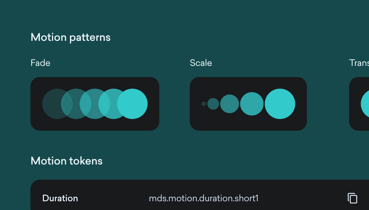 Maestro motion time scale